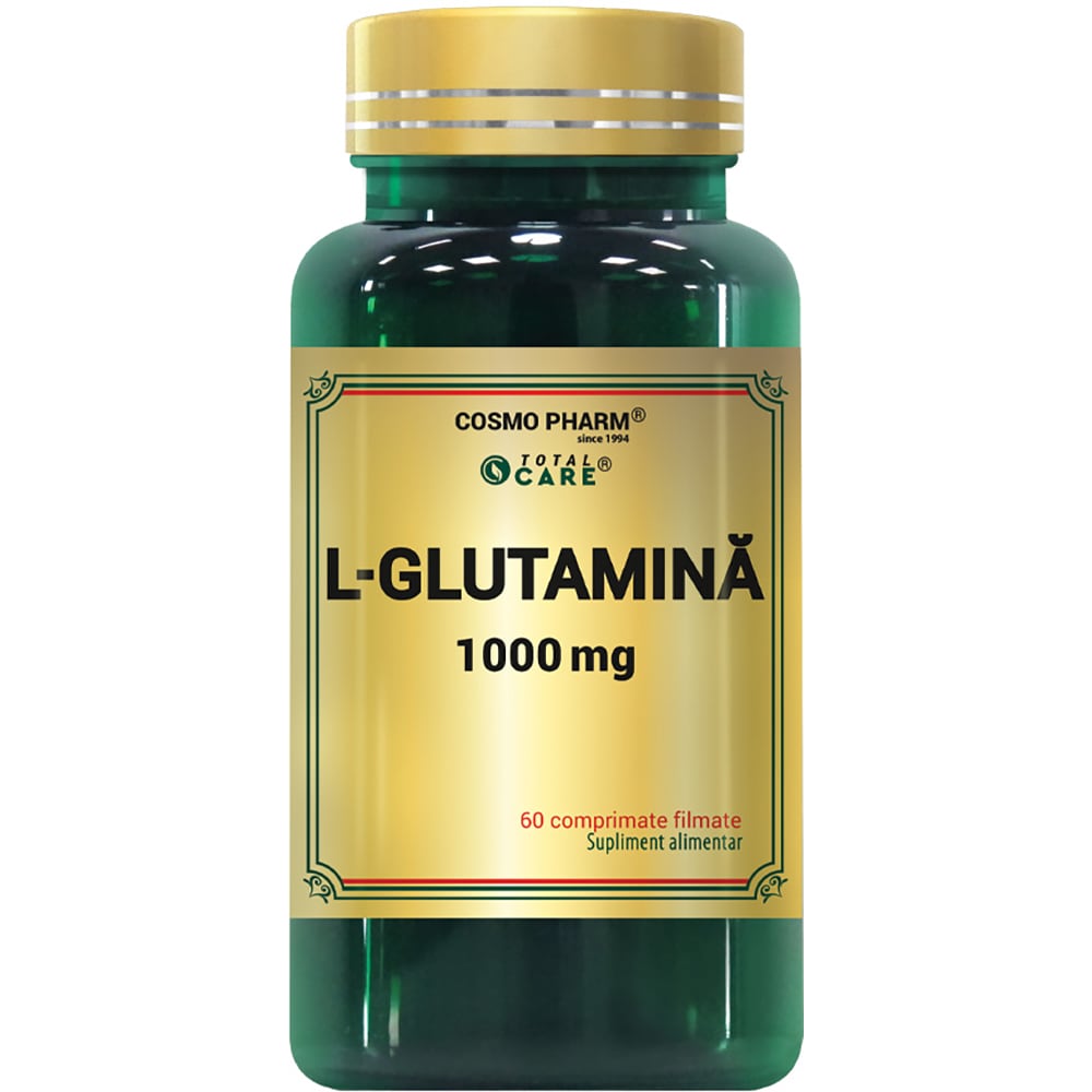 Supliment alimentar L-Glutamina 1000 mg, 60 tablete, COSMO PHARM
