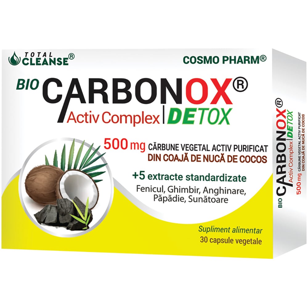 Supliment Biocarbonox Activ Complex, 30 capsule , COSMO PHARM