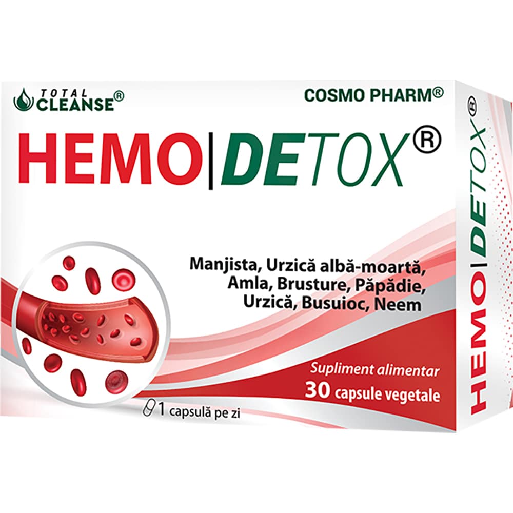 Supliment HemoDetox, 30 capsule, COSMO PHARM