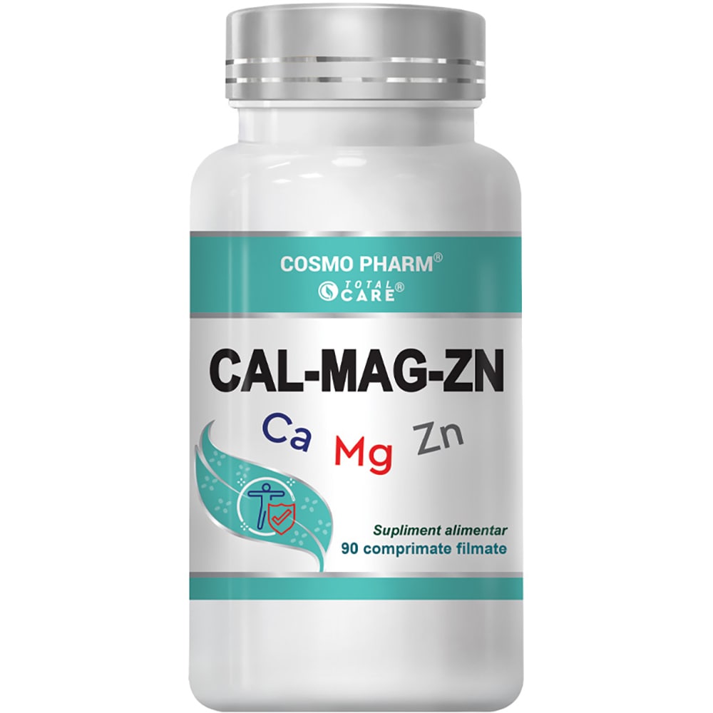 Supliment alimentar Cal-Mag-Zinc, 90 tablete, COSMO PHARM