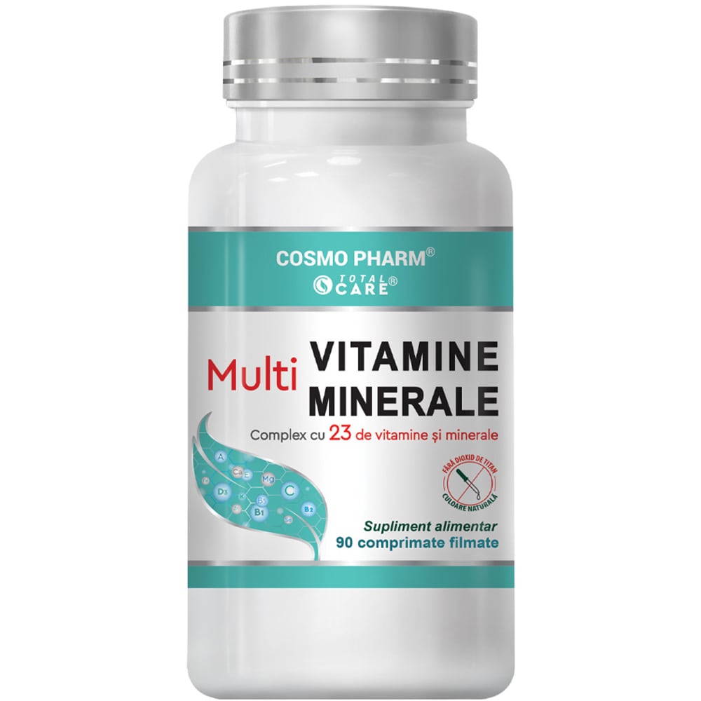 Supliment alimentar Multivitamine si Multiminerale, 90 tablete, COSMO PHARM