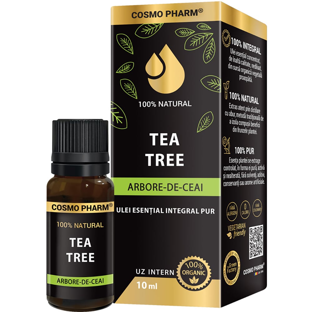 Ulei esential Arbore de ceai, 10 ml, COSMO PHARM