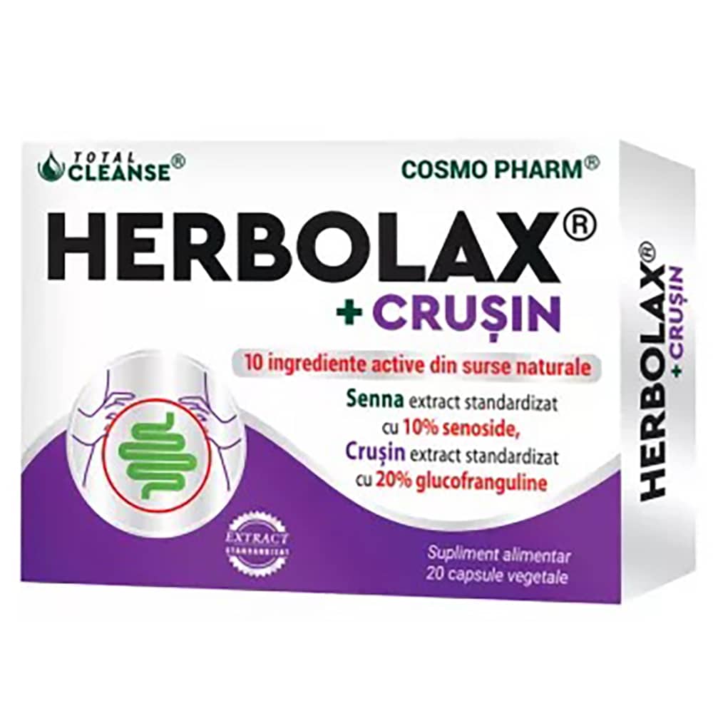 Supliment alimentar Herbolax Crusin, 20 capsule, COSMO PHARM