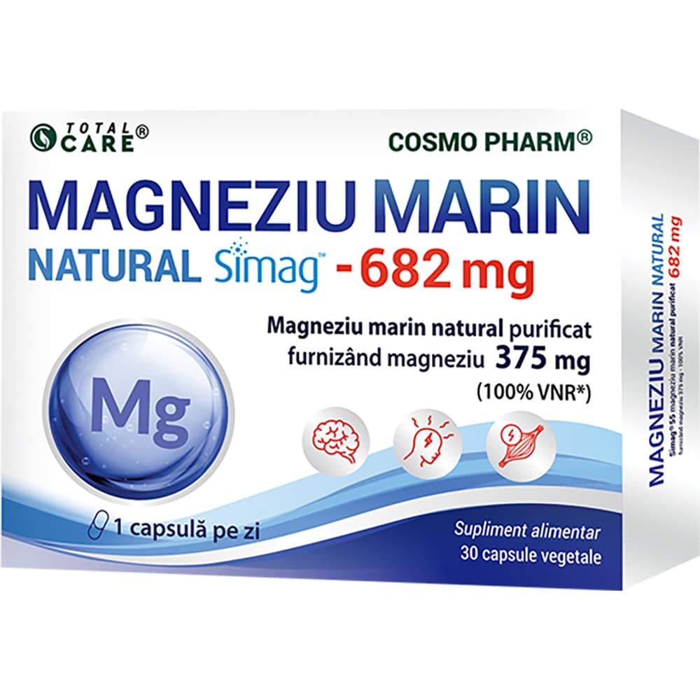 Supliment Magneziu marin 375 mg, 30 capsule, COSMO PHARM