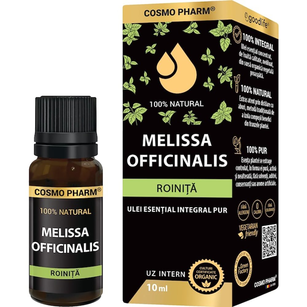 Ulei esential Roinita (Melissa), 10 ml, COSMO PHARM