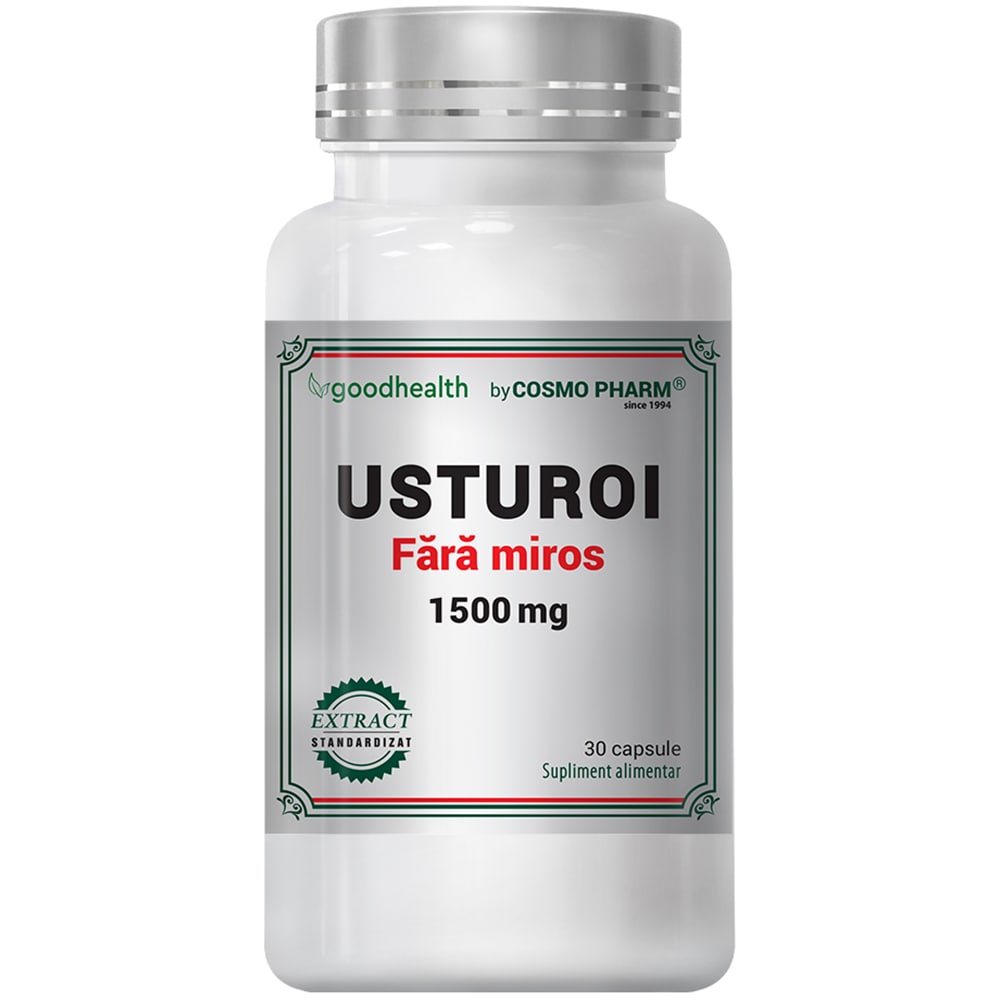 Supliment alimentar Usturoi fara miros 1500 mg, 30 capsule, COSMO PHARM