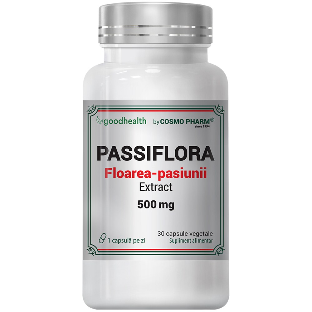 Supliment alimentar Passiflora extract 500 mg, 30 capsule, COSMO PHARM