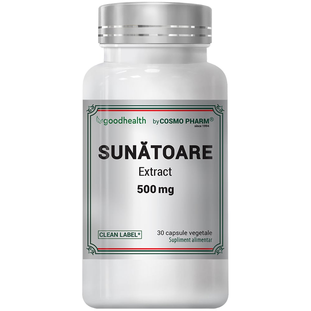 Supliment alimentar Sunatoare extract 500 mg, 30 capsule, COSMO PHARM