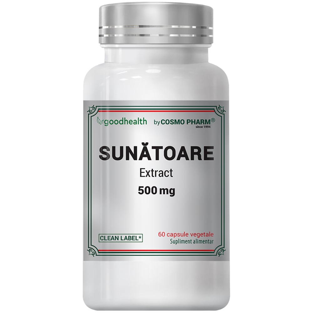 Supliment alimentar Sunatoare extract 500 mg, 60 capsule, COSMO PHARM