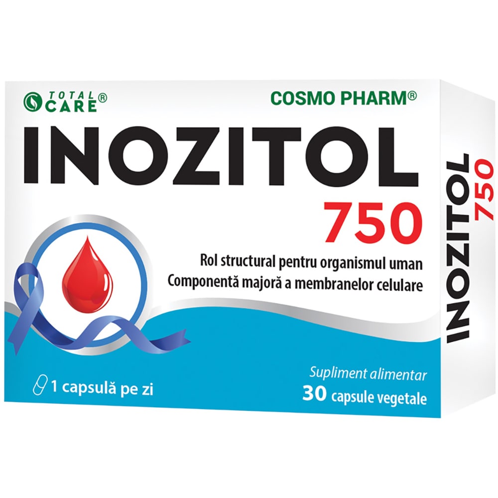 Supliment alimentar Inozitol 750 mg, 30 capsule, COSMO PHARM