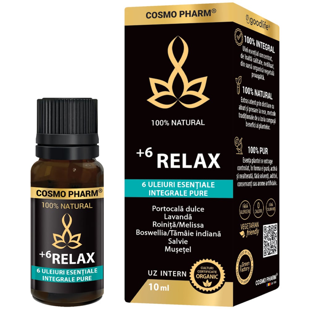 Ulei esential 6 Relax, 10 ml, COSMO PHARM
