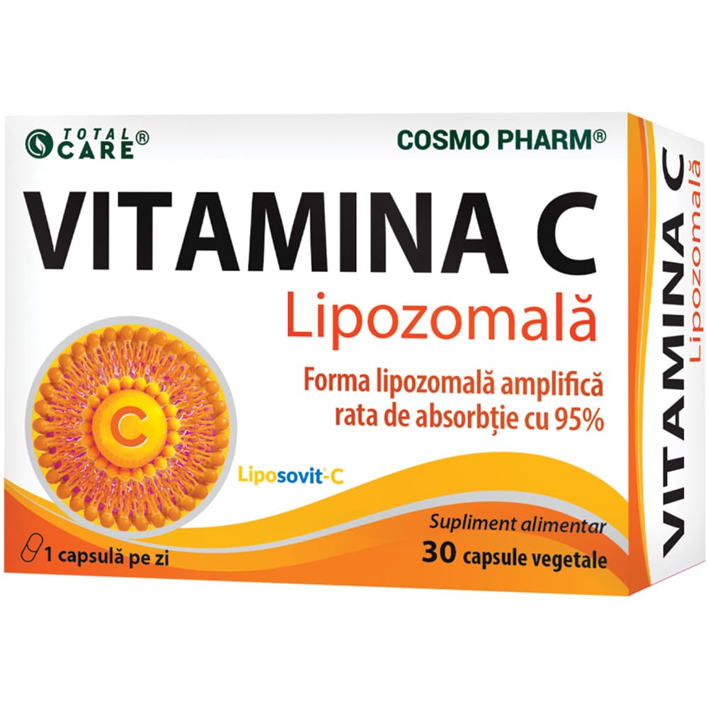 Supliment alimentar Vitamina C Lipozomala, 30 capsule, COSMO PHARM