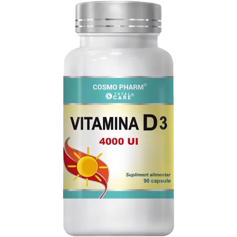 Supliment Vitamina D3 4000 UI, 90 capsule, COSMO PHARM
