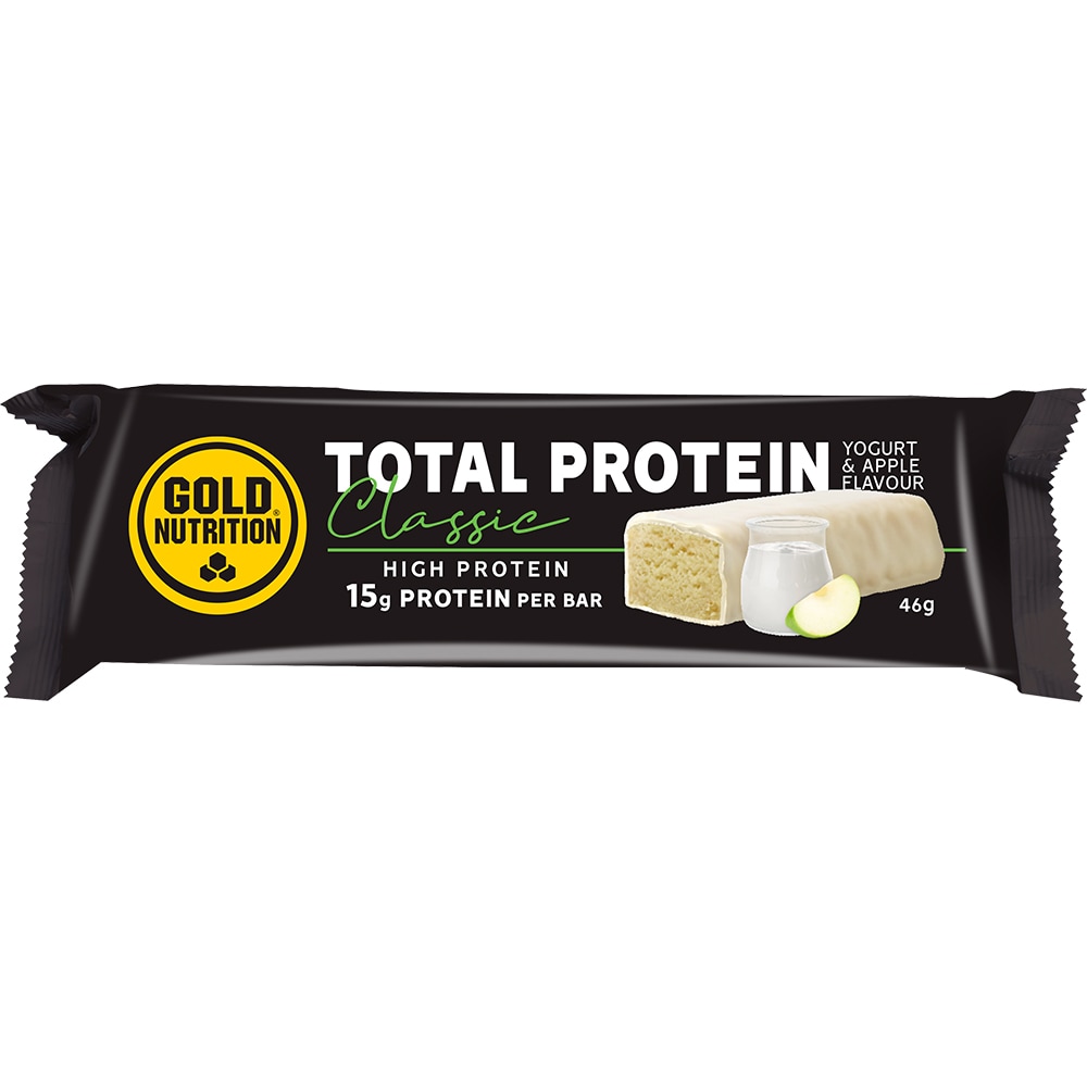 Baton proteic Total Protein, iaurt si mere, 46 g x 15 buc, GOLDNUTRITION