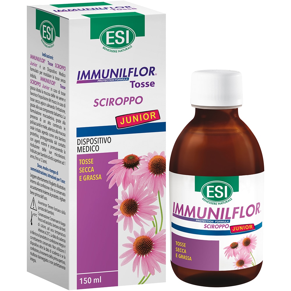 Supliment alimentar Immunilflor Sirop tuse Junior, 150 ml, ESI