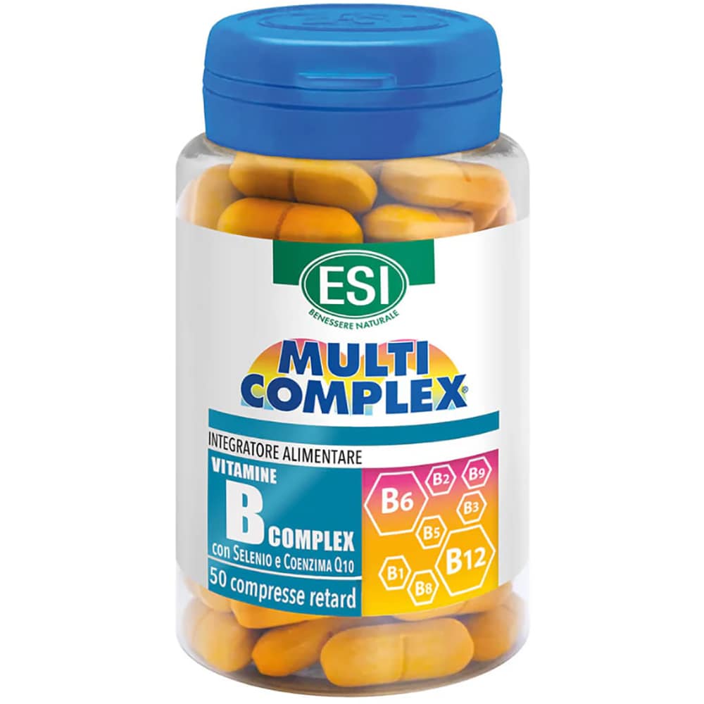 Supliment alimentar Vitamina B Complex, Seleniu si Q10 MultiComplex, 50 comprimate, ESI