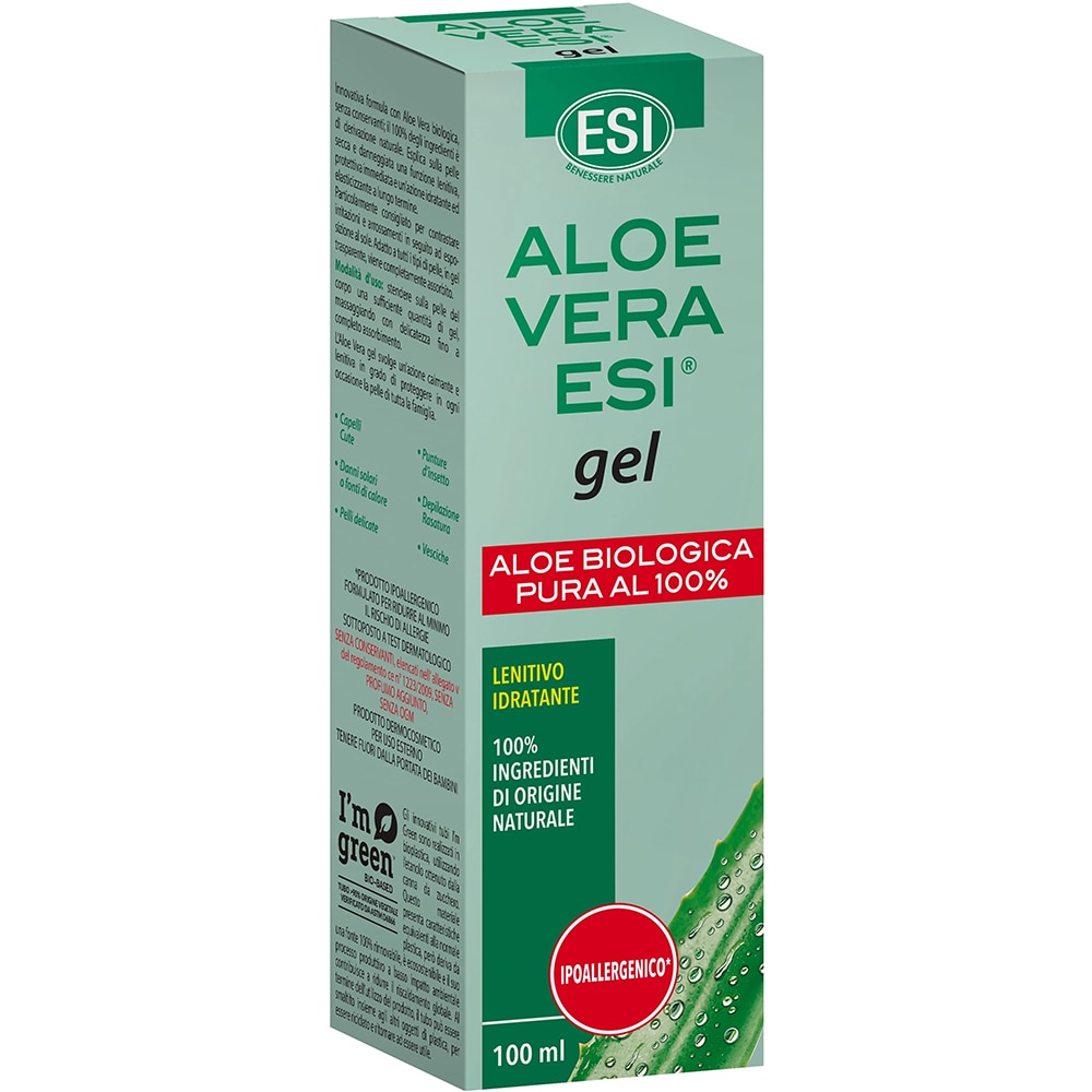 Gel Aloe Vera organic 100% pur, 100 ml, ESI