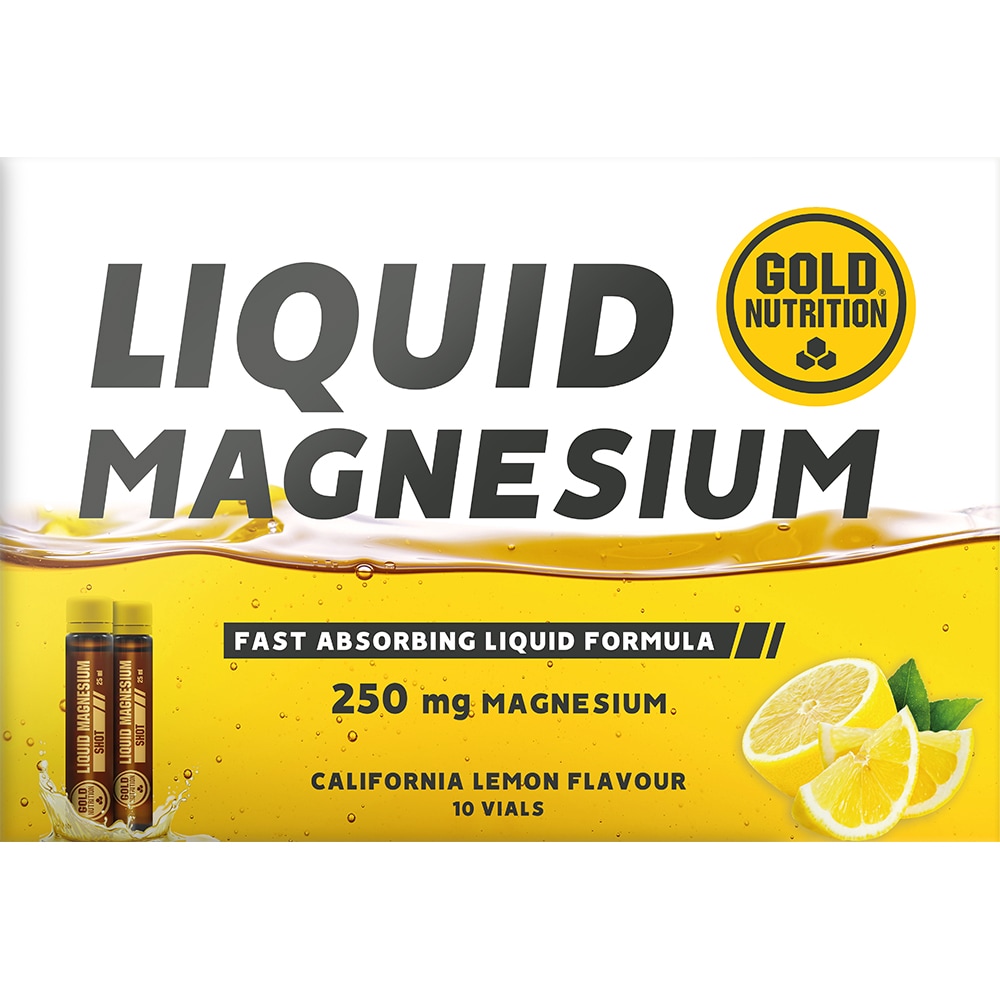 Magneziu lichid, 0.25 g x 10 fiole, GOLDNUTRITION