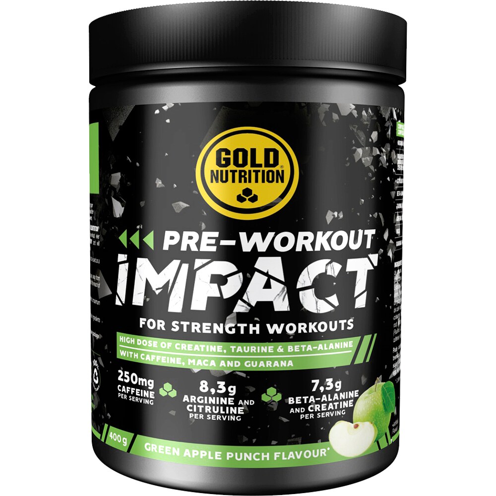 Pre-workout Impact, mere, 400 g, GOLDNUTRITION