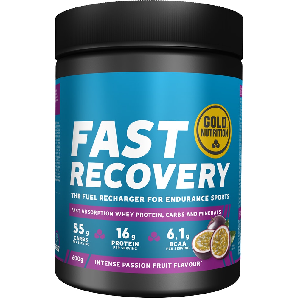 Pudra Fast Recovery, aroma Fructul Pasiunii, 600 g, GOLDNUTRITION