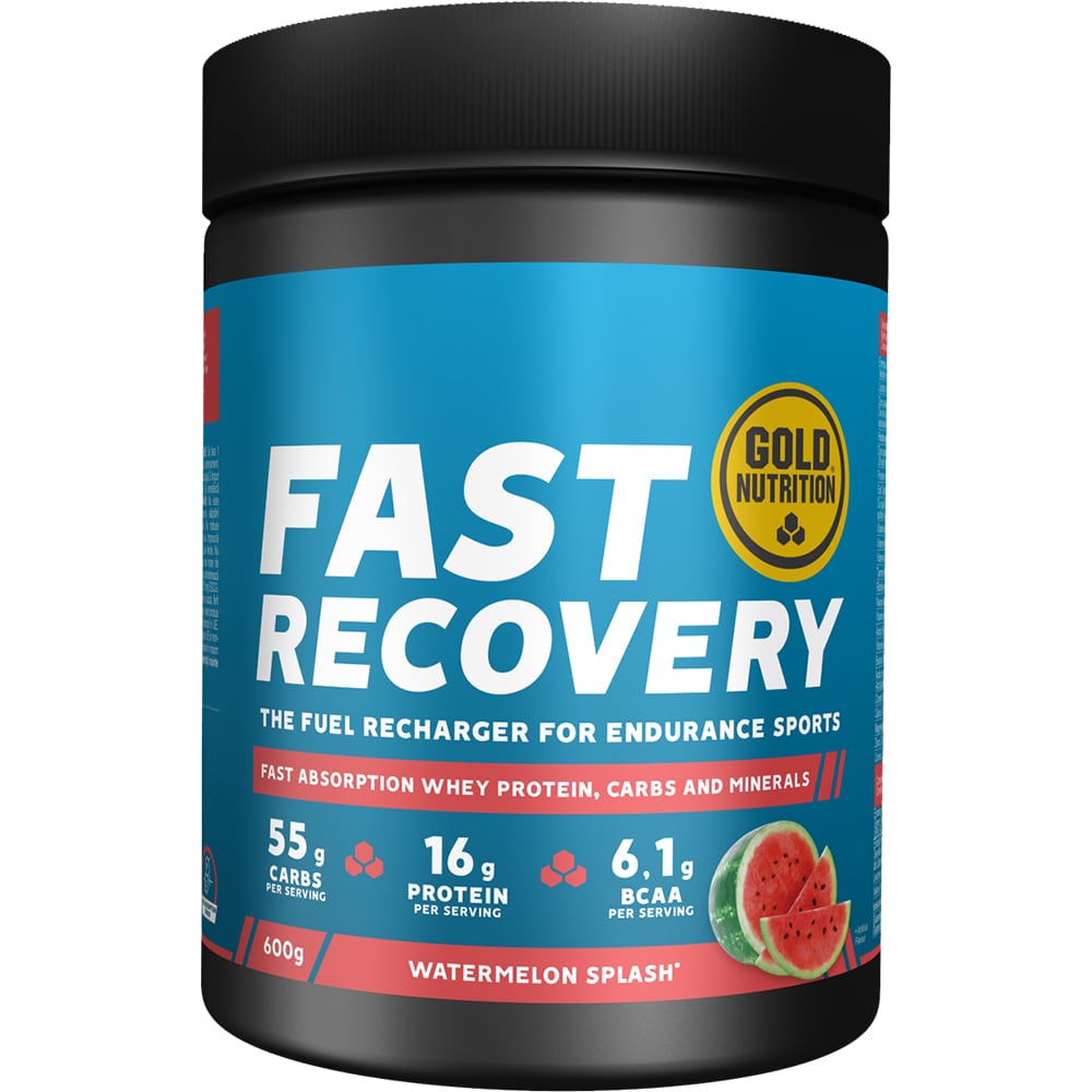 Pudra Fast Recovery, aroma Pepene Rosu, 600 g, GOLDNUTRITION