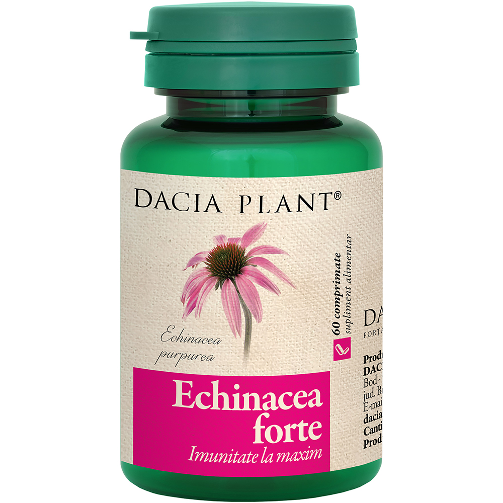 Supliment alimentar Echinacea Forte, 60 comprimate, DACIA PLANT