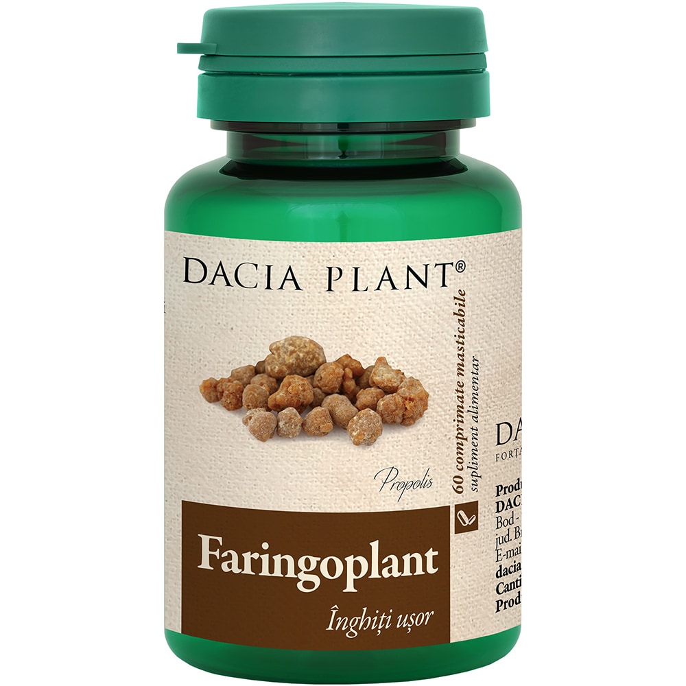 Supliment alimentar Faringoplant, 60 comprimate, DACIA PLANT