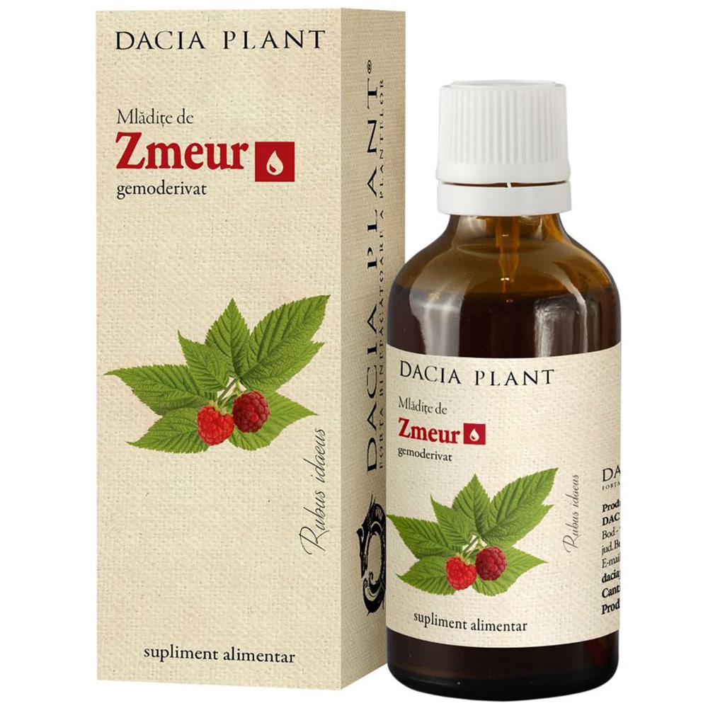 Supliment alimentar Mladite de Zmeur, 50 ml, DACIA PLANT