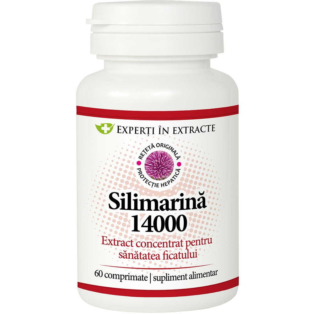 Supliment alimentar Silimarina 14000, 60 comprimate, DACIA PLANT