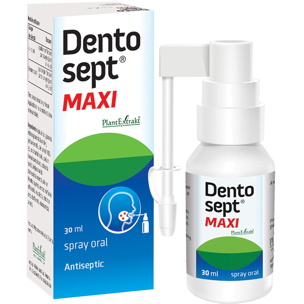 Spray oral DentoSept Maxi, 30 ml, PLANTEXTRAKT