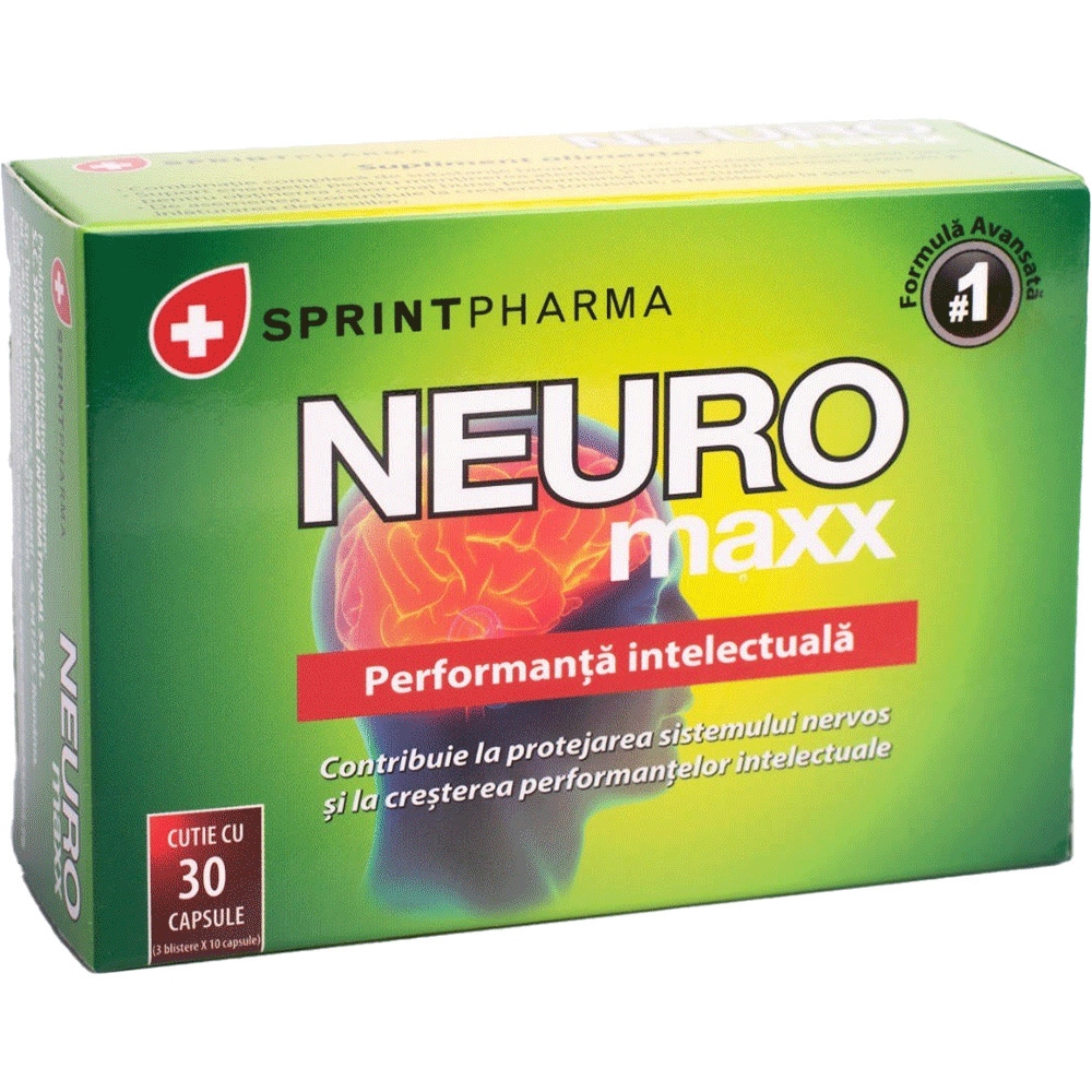 Supliment alimentar NEURO maxx, 30 capsule, SPRINT PHARMA