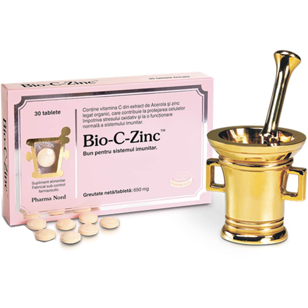 Supliment alimentar Bio-C-Zinc, 30 comprimate, PHARMA NORD