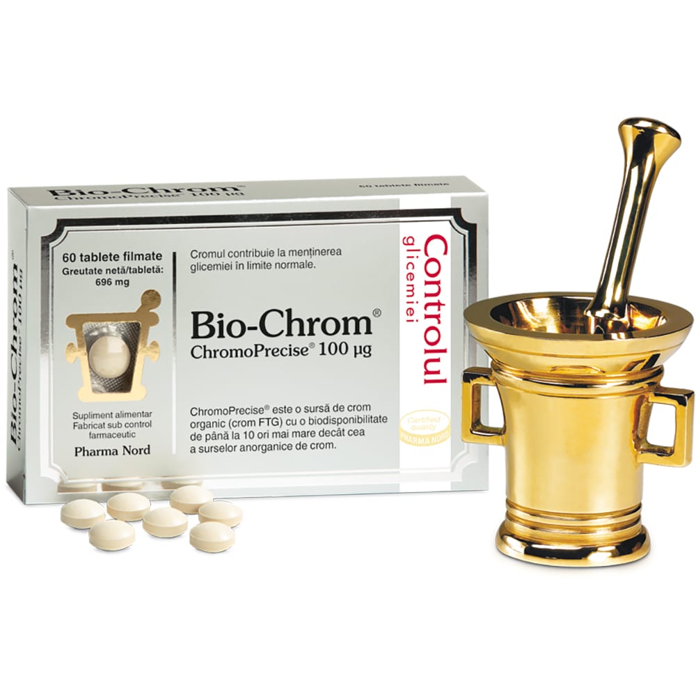 Supliment alimentar Bio-Chrom, 60 tablete filmate, PHARMA NORD