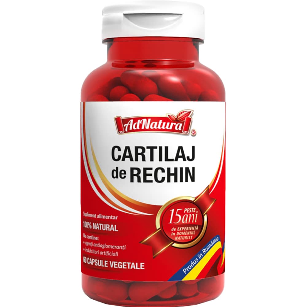 Supliment alimentar Cartilaj de Rechin, 60 capsule, AD NATURA
