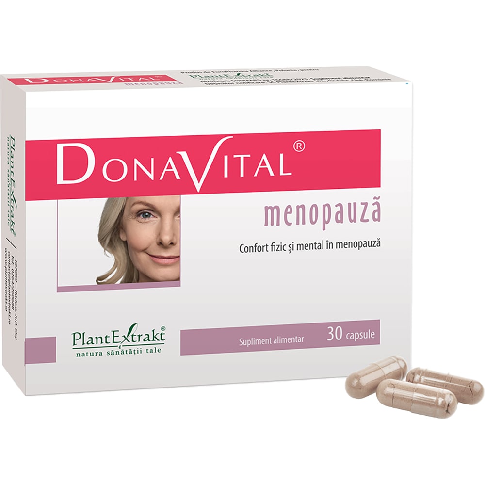 Supliment alimentar Donavital menopauza, 30 capsule, PLANTEXTRAKT