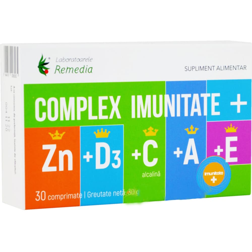 Supliment Complex Imunitate Plus, 30 comprimate, LABORATOARELE REMEDIA