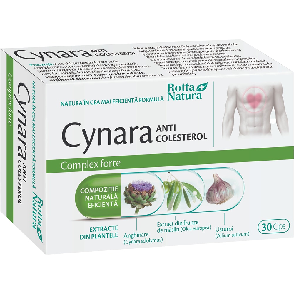 Supliment Cynara Anticolesterol-complex Forte, 30 capsule, ROTTA NATURA