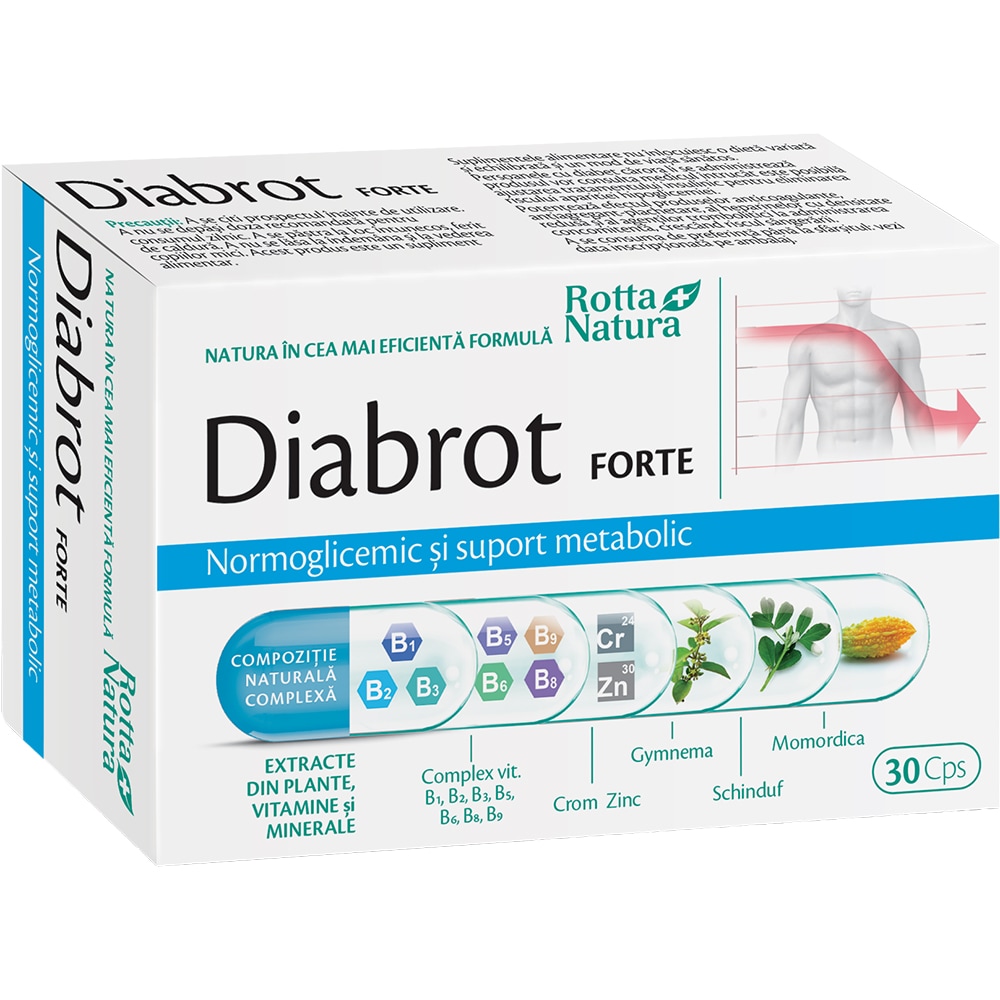 Supliment Diabrot Forte, 30 capsule, ROTTA NATURA