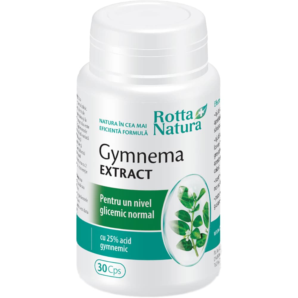 Supliment alimentar Gymnema Extract, 30 capsule, ROTTA NATURA