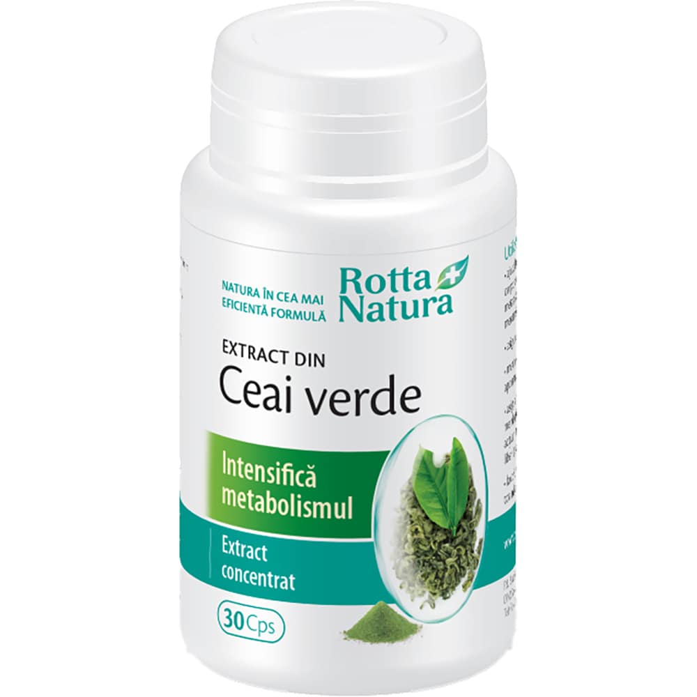 Supliment Ceai Verde Extract, 30 capsule, ROTTA NATURA