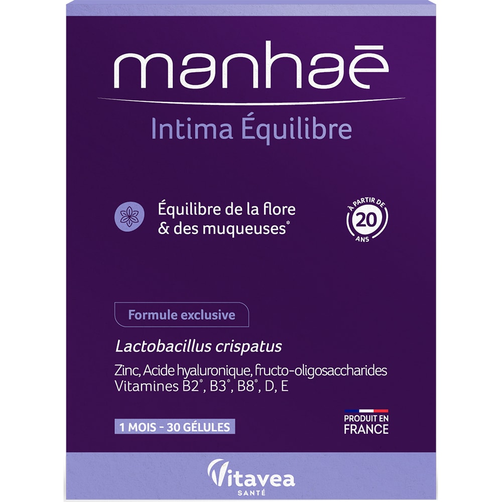 Supliment Intima Equilibre sanatatea florei intime Manhae, 30 capsule, VITAVEA