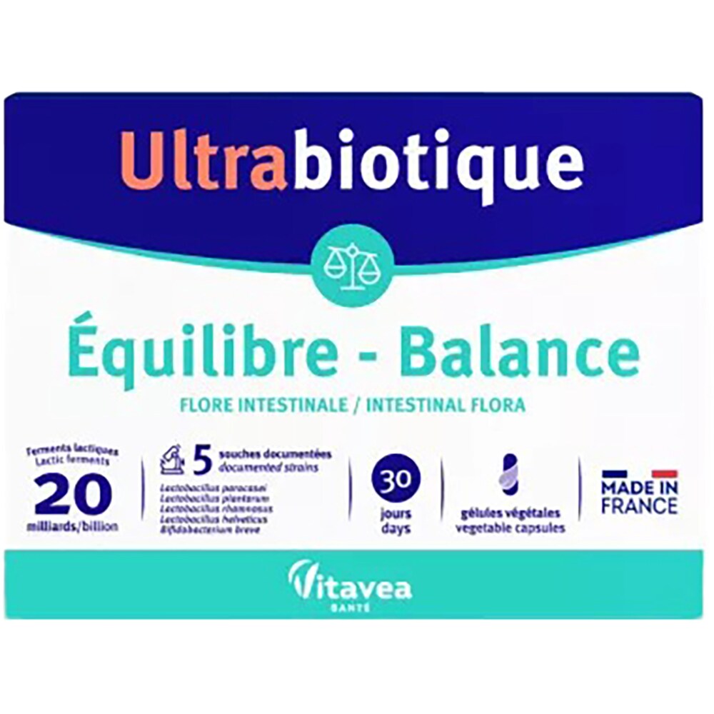 Supliment alimentar Probiotic Equilibre Balance Ultrabiotique, 30 capsule vegetale, VITAVEA