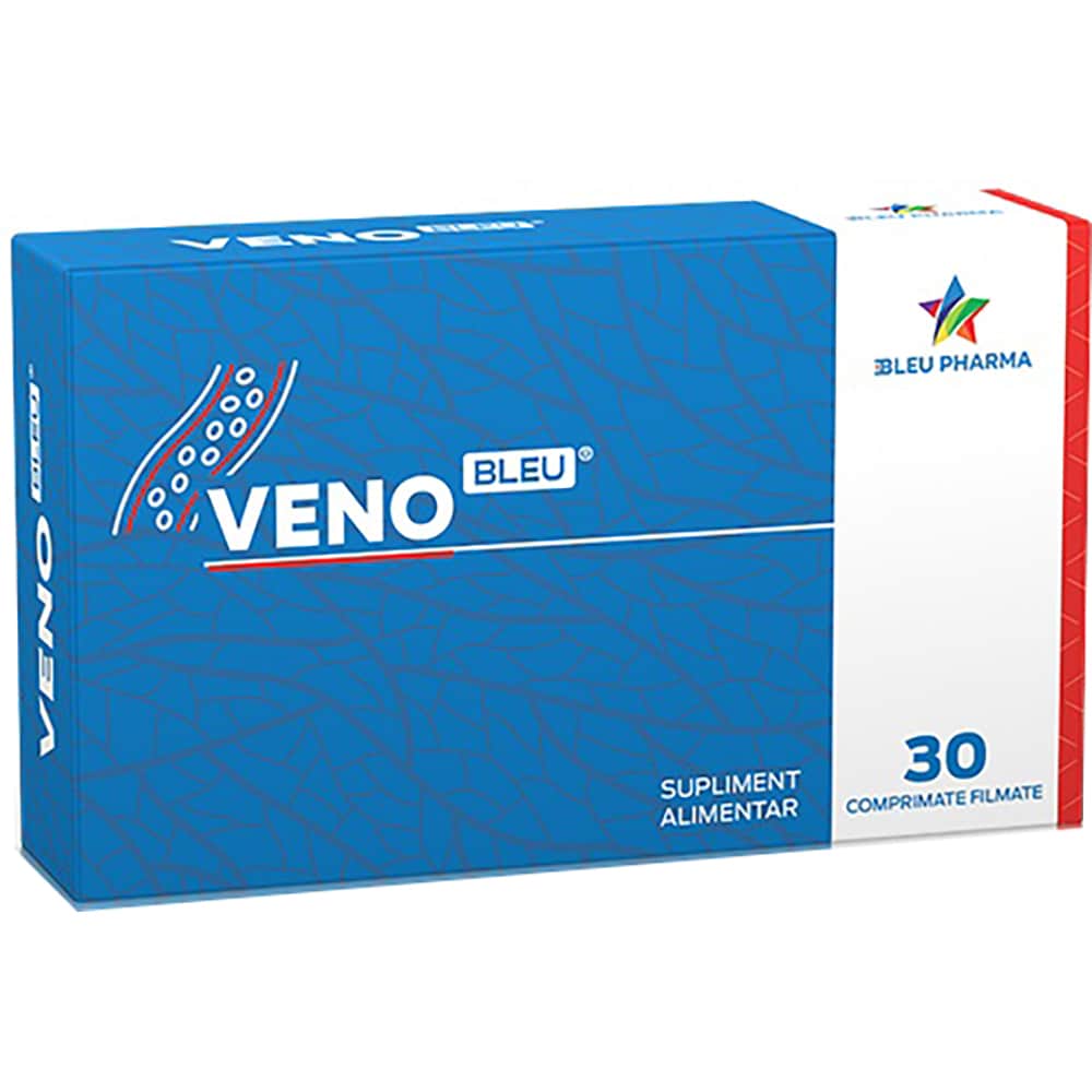 Supliment alimentar VenoBleu, 30 comprimate, BLEU PHARMA