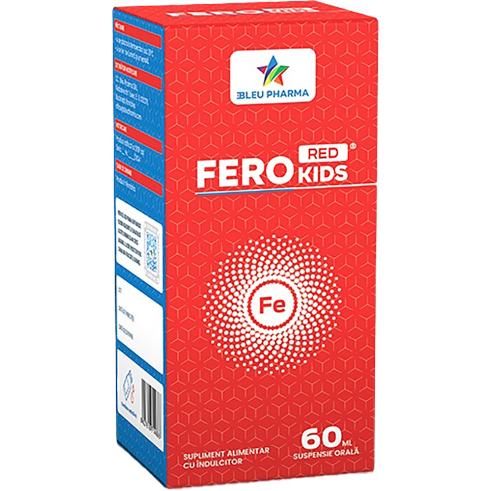 Supliment alimentar Sirop Fero Red Kids, 60 ml, BLEU PHARMA