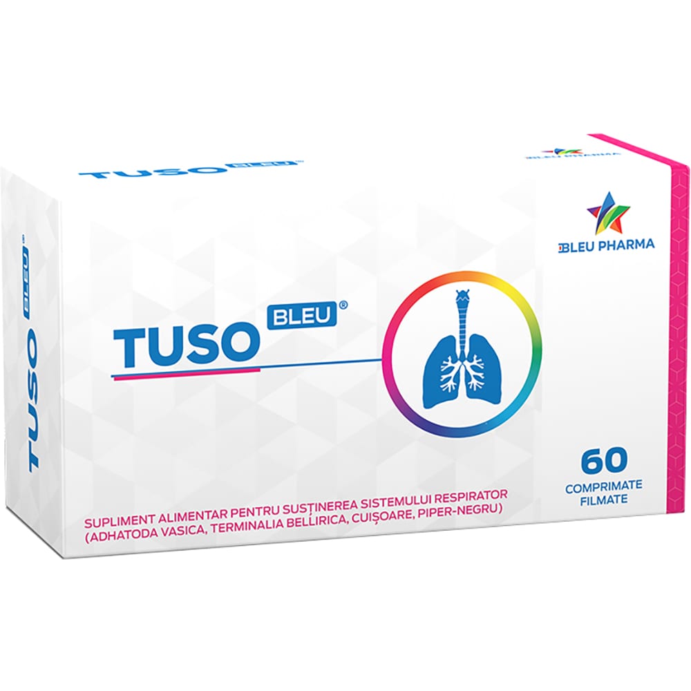 Supliment TusoBleu, 60 comprimate, BLEU PHARMA