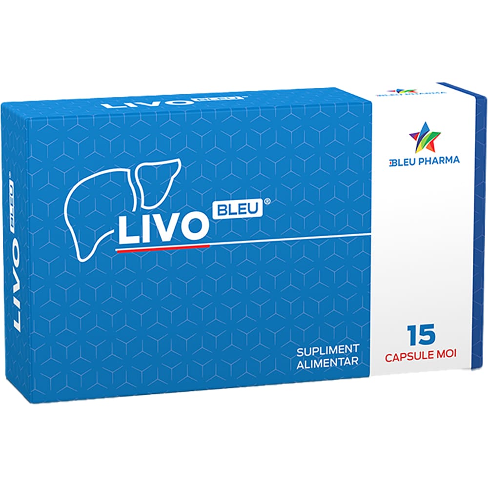Supliment LivoBleu, 15 capsule moi, BLEU PHARMA