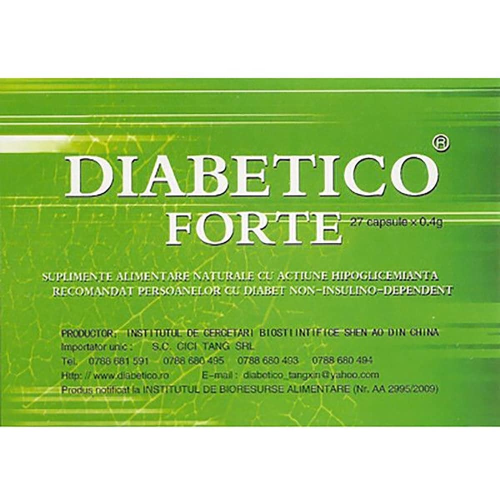 Supliment alimentar Diabetico Forte, 27 capsule