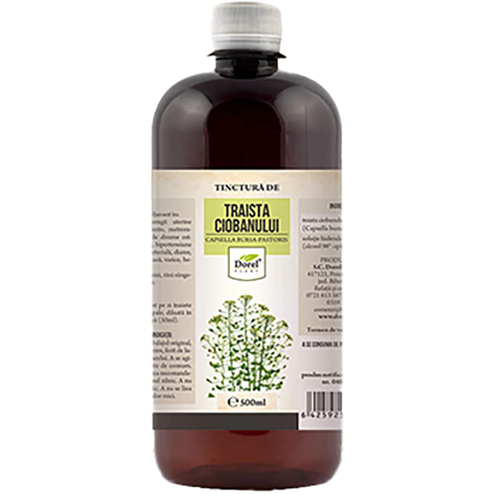 Tinctura de Traista Ciobanului, 500 ml, DOREL PLANT
