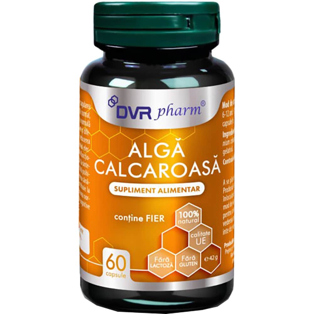 Supliment Alga Calcaroasa, 60 capsule, DVR PHARM