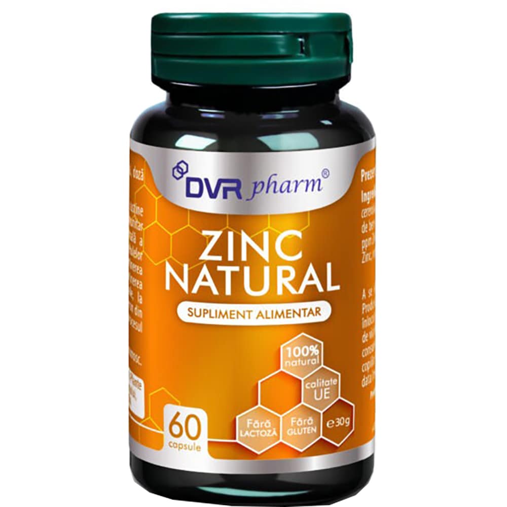 Supliment Zinc, 60 capsule, DVR PHARM